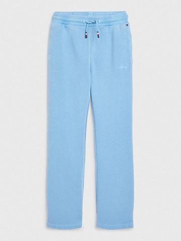 Lány Tommy Hilfiger Solid Melegítő Nadrág Kék | HU 1868BEX